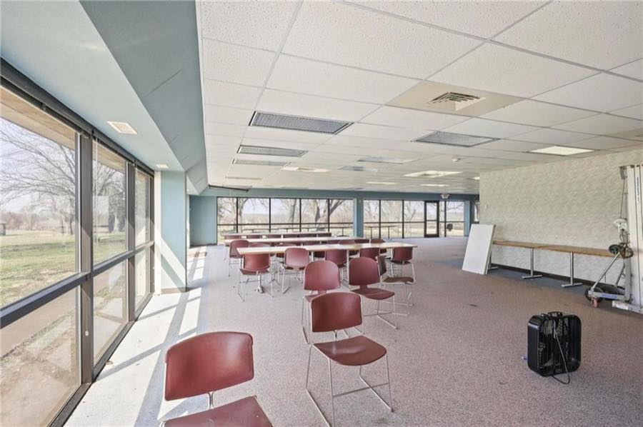 Training room with a window wall